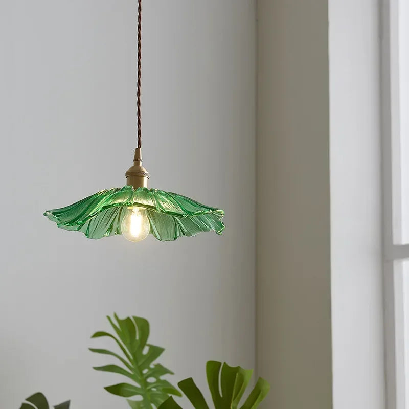 Suspension en verre minimaliste Aurvarira Art - Luminaire moderne