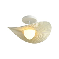 Suspension Abat-Jour Plissé Éventail – Luminaire Ondulé