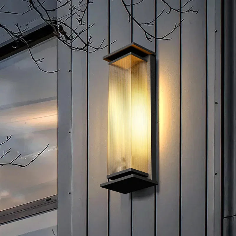 Applique murale extérieure rectangulaire moderne à LED - Ray pour couloir/jardin