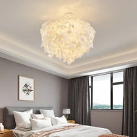 Suspension Boule Feuillage Poétique en Papier – Luminaire Moderne