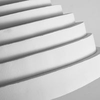 Suspension minimaliste en résine blanche ondulée - Luminaire moderne