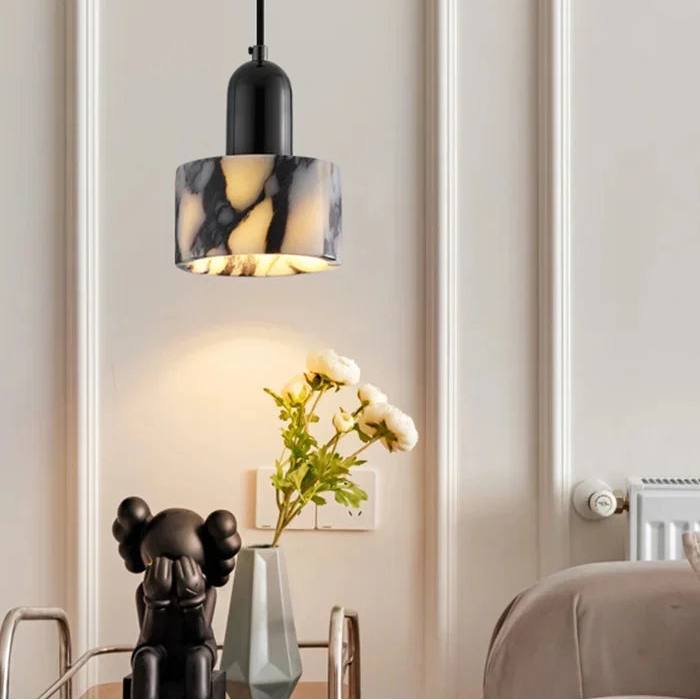 Lampe Suspendue en Marbre Flair – Luminaire Moderne Minimaliste
