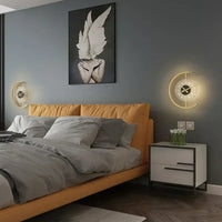 Applique Murale Arisha En Fer - Luminaire En Forme D'Horloge Moderne