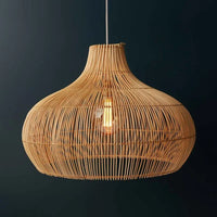 Suspension en Rotin Elsilira – Luminaire Élégance Naturelle