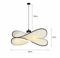 Luminaire en Suspension LED Ondulée Noire