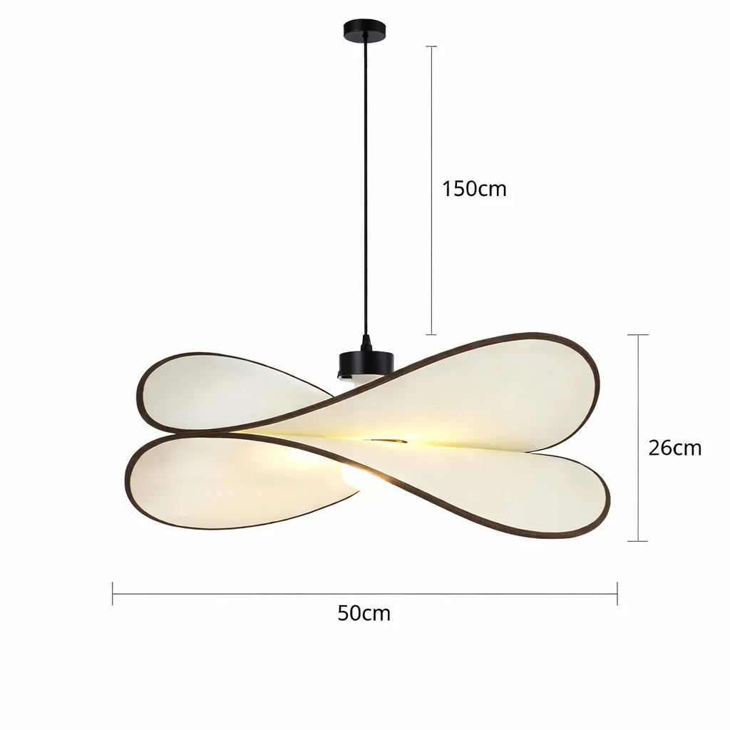 Luminaire en Suspension LED Ondulée Noire