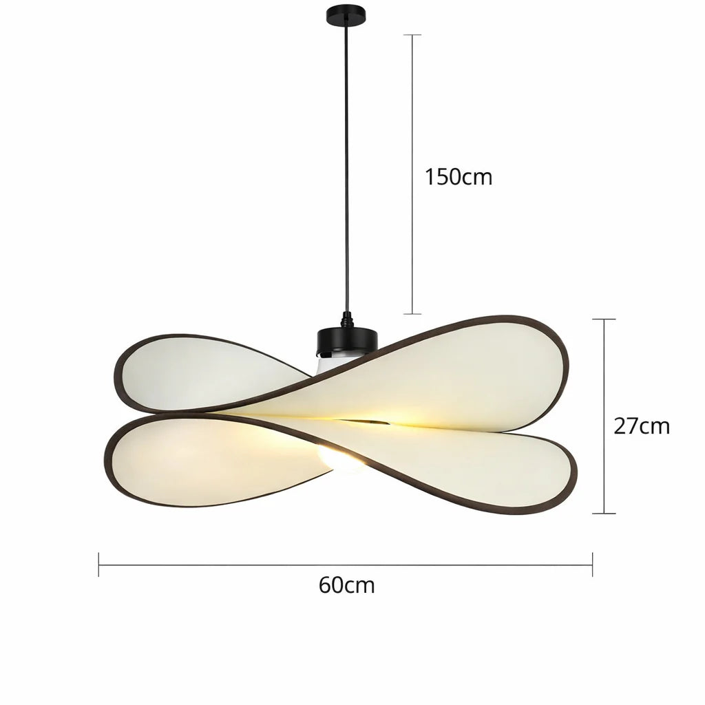Luminaire en Suspension LED Ondulée Noire