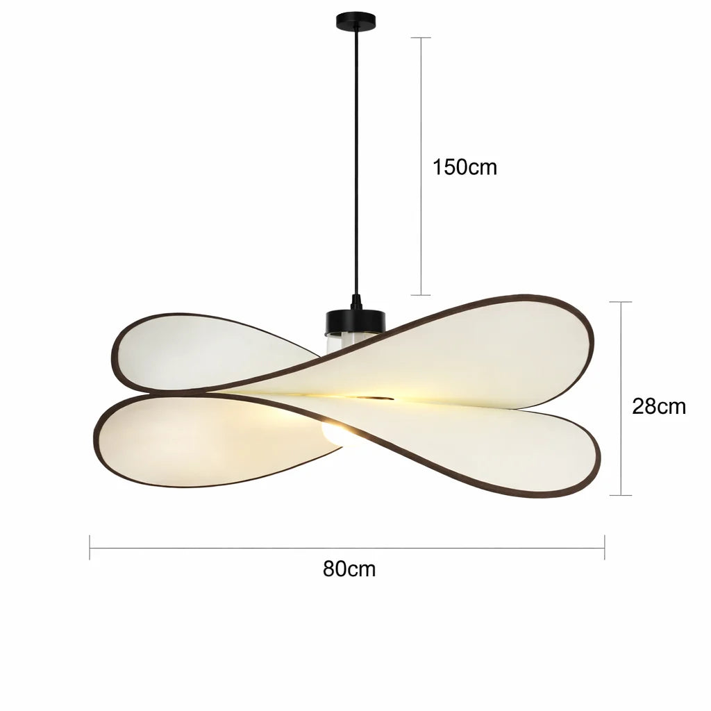 Luminaire en Suspension LED Ondulée Noire