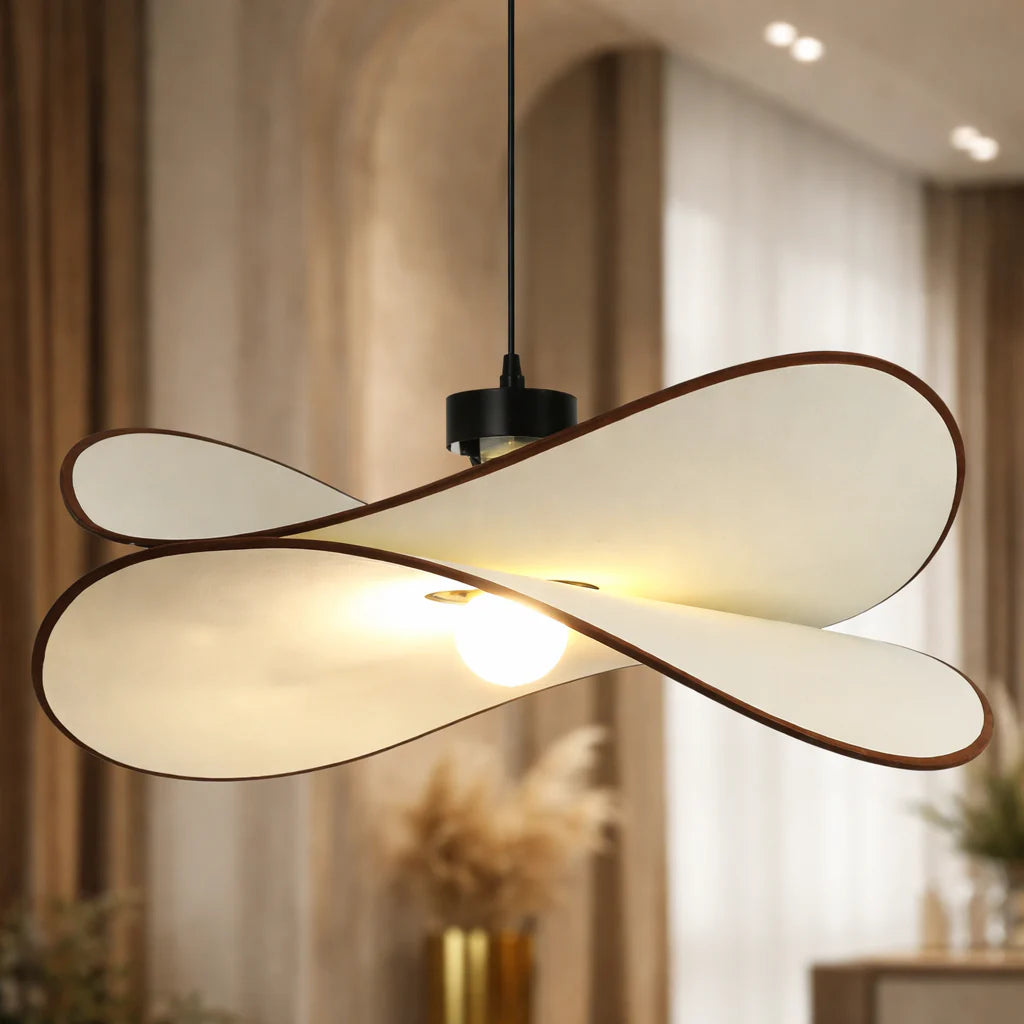 Luminaire en Suspension LED Ondulée Noire