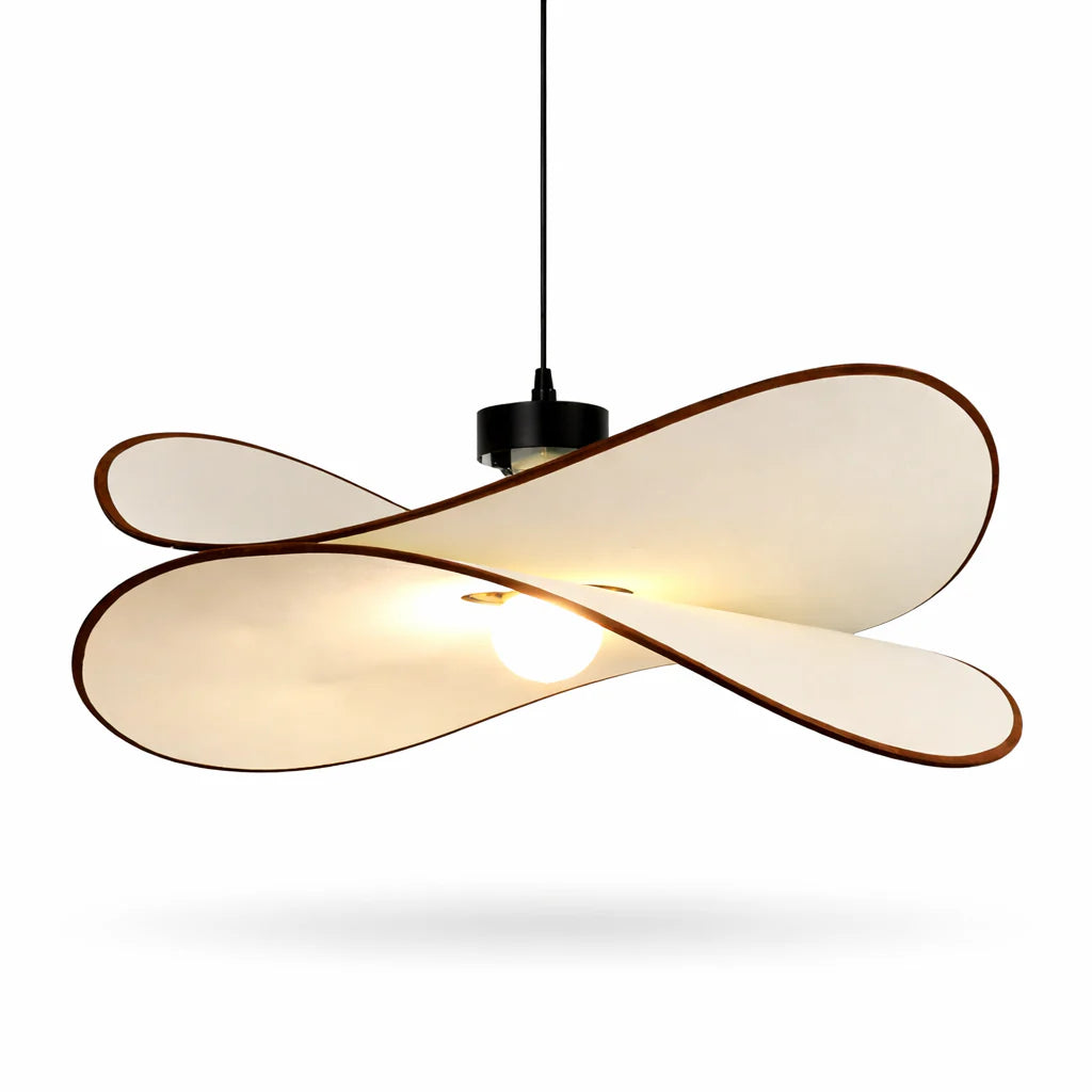 Luminaire en Suspension LED Ondulée Noire