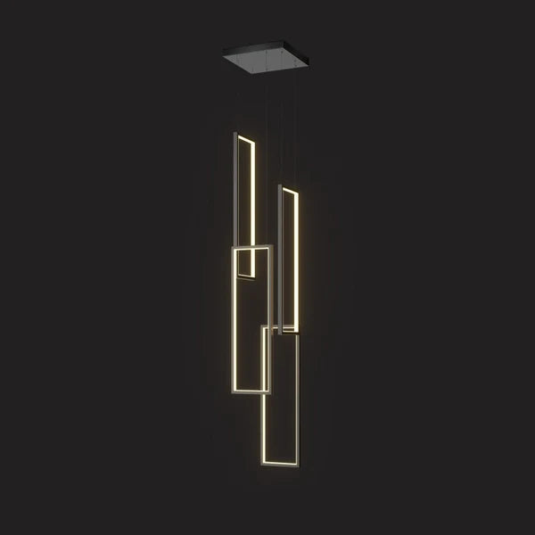 Suspension LED Sysorila moderne et minimaliste - Luminaire rectangulaire