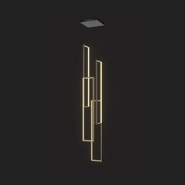 Suspension LED Sysorila moderne et minimaliste - Luminaire rectangulaire