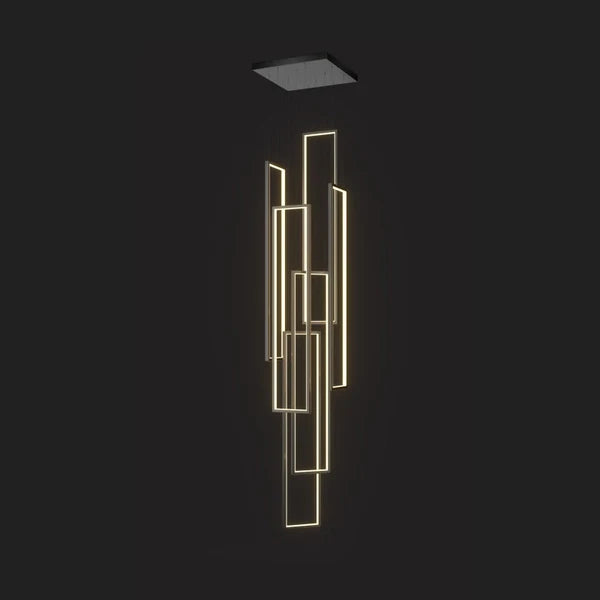 Suspension LED Sysorila moderne et minimaliste - Luminaire rectangulaire