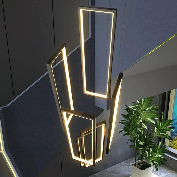 Suspension LED Sysorila moderne et minimaliste - Luminaire rectangulaire