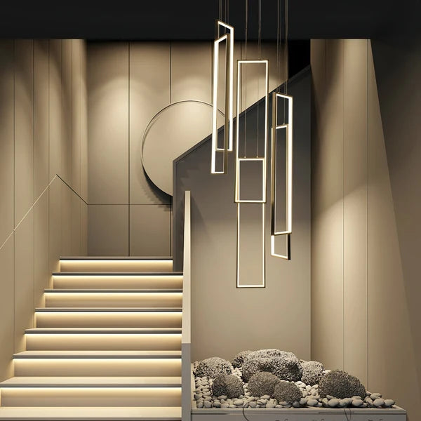 Suspension LED Sysorila moderne et minimaliste - Luminaire rectangulaire