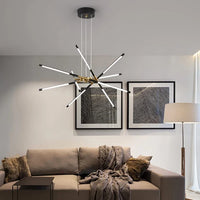 Suspension Multi-Branches LED - Éclairage Sculptural Salon