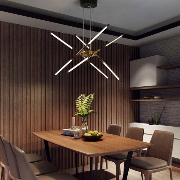Suspension Multi-Branches LED - Éclairage Sculptural Salon