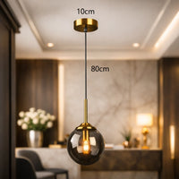Luminaire de Suspension Orbe Ambré