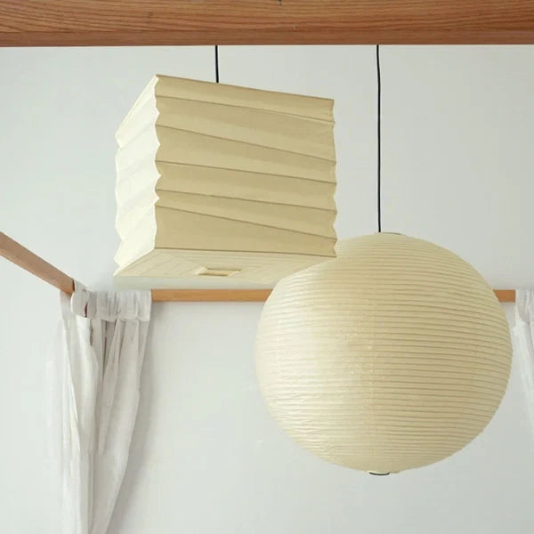 Suspension Traditionnelle en Papier Velorian – Luminaire Carré