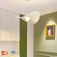 Suspension Abat-Jour Plissé Éventail – Luminaire Ondulé