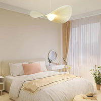 Suspension Abat-Jour Plissé Éventail – Luminaire Ondulé
