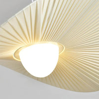 Suspension Abat-Jour Plissé Éventail – Luminaire Ondulé