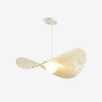 Suspension Abat-Jour Plissé Éventail – Luminaire Ondulé