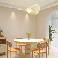 Suspension Abat-Jour Plissé Éventail – Luminaire Ondulé