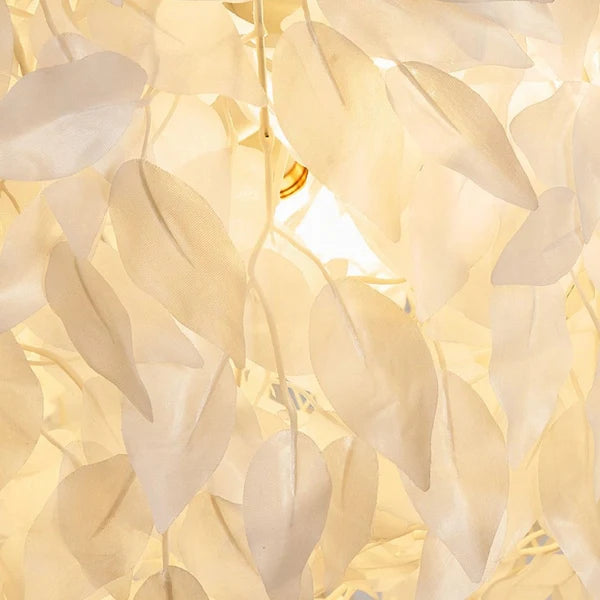 Suspension Boule Feuillage Poétique en Papier – Luminaire Moderne