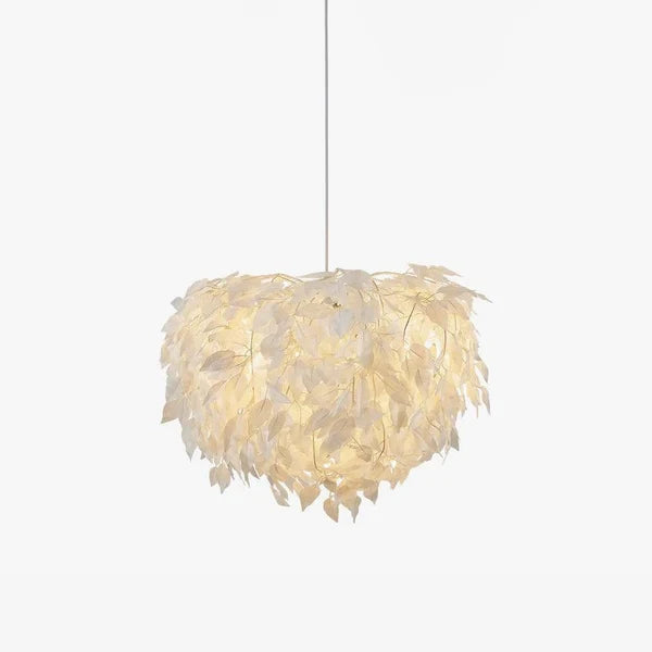Suspension Boule Feuillage Poétique en Papier – Luminaire Moderne