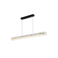 Suspension LED Linéaire Moderne – Luminaire de Cuisine en Albâtre