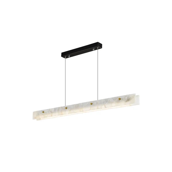 Suspension LED Linéaire Moderne – Luminaire de Cuisine en Albâtre