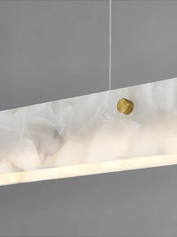 Suspension LED Linéaire Moderne – Luminaire de Cuisine en Albâtre