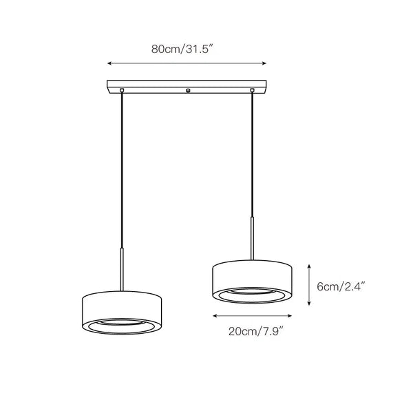 Suspension Glide - Luminaire moderne et minimaliste en marbre