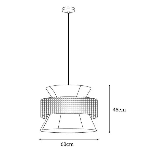 Suspension Ophelia en Rotin – Luminaire Naturel Stratifié