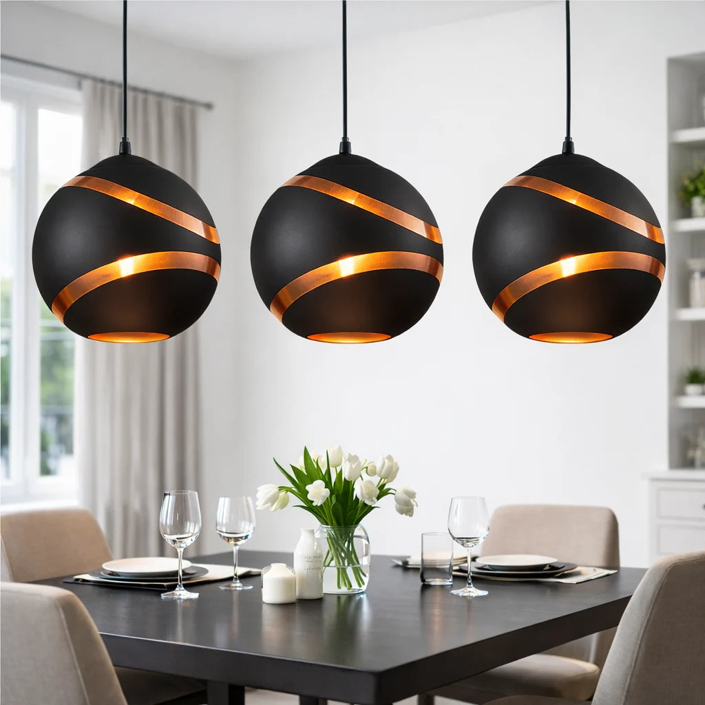 Luminaire De Suspension Sphère Cuivrée