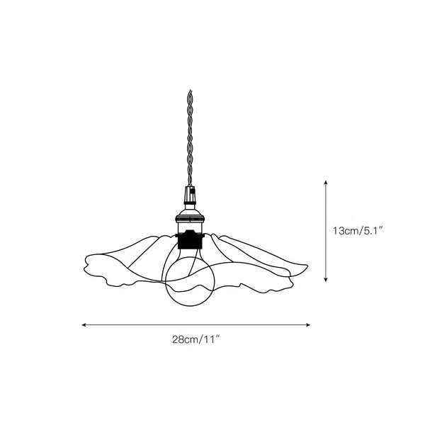 Suspension en verre minimaliste Aurvarira Art - Luminaire moderne