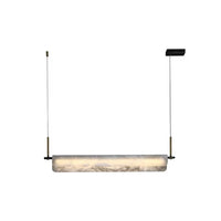 Suspension minimaliste en albâtre Eshaisra - Luminaire moderne
