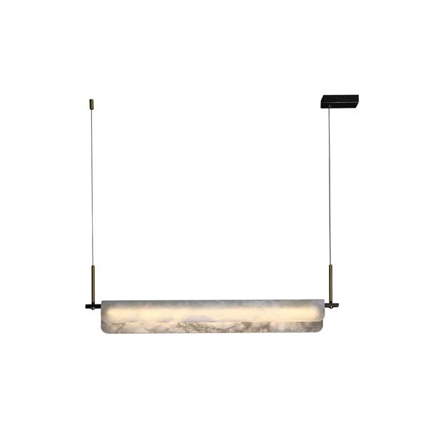 Suspension minimaliste en albâtre Eshaisra - Luminaire moderne