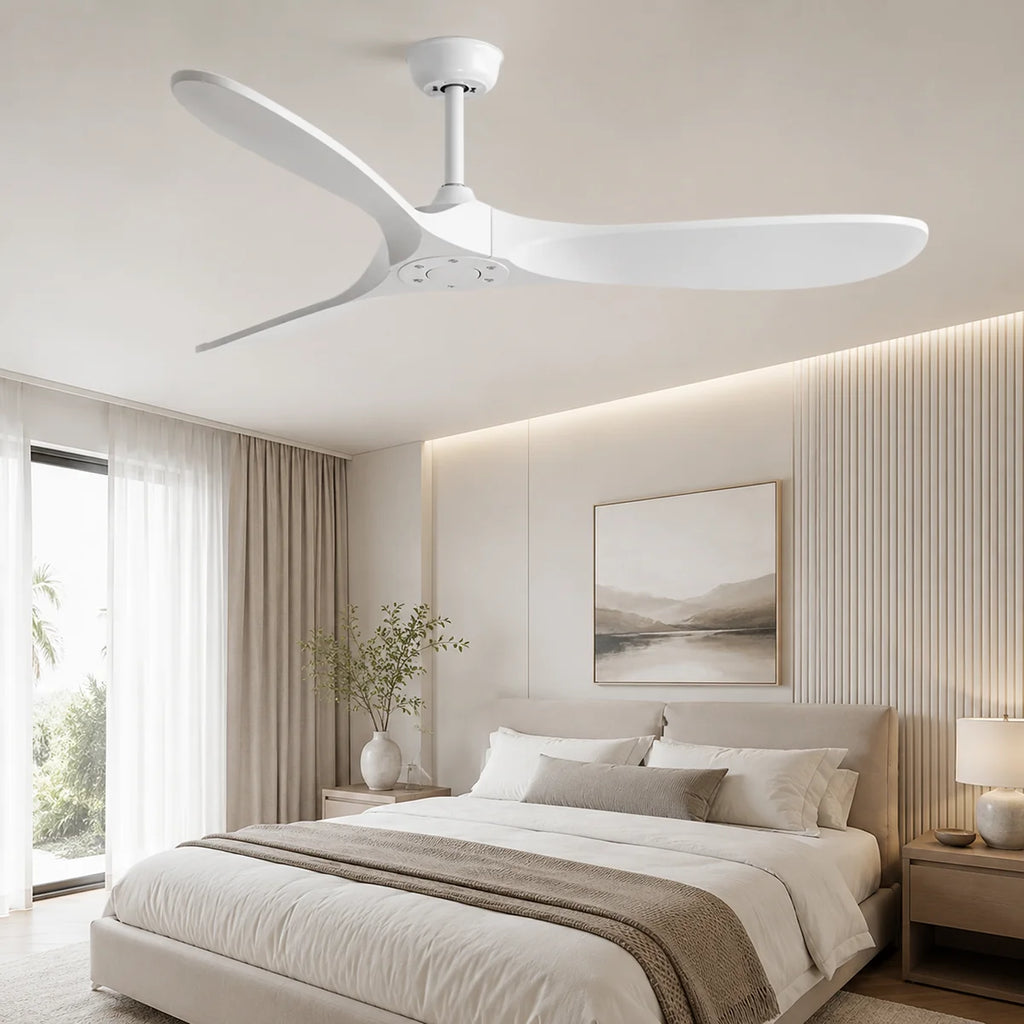 Ventilateur de Plafond Industriel Vintage 107/132/152 cm – Silencieux, Télécommande, 6 Vitesses