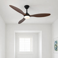 Ventilateur de Plafond 132 cm avec LED – Silencieux, Télécommande, Intérieur/Extérieur