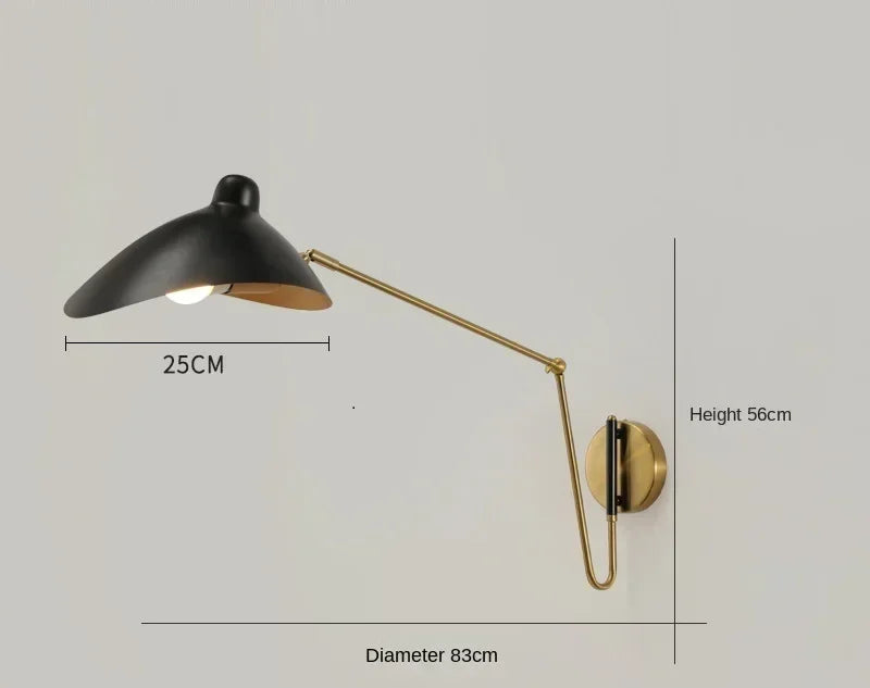 Applique "Atelier" – Design Industriel Chic en Or Brossé et Métal Noir Mes Luminaires
