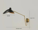 Applique "Atelier" – Design Industriel Chic en Or Brossé et Métal Noir Mes Luminaires