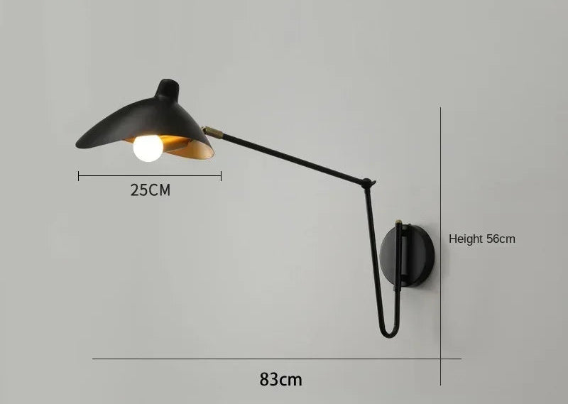 Applique "Atelier" – Design Industriel Chic en Or Brossé et Métal Noir Mes Luminaires