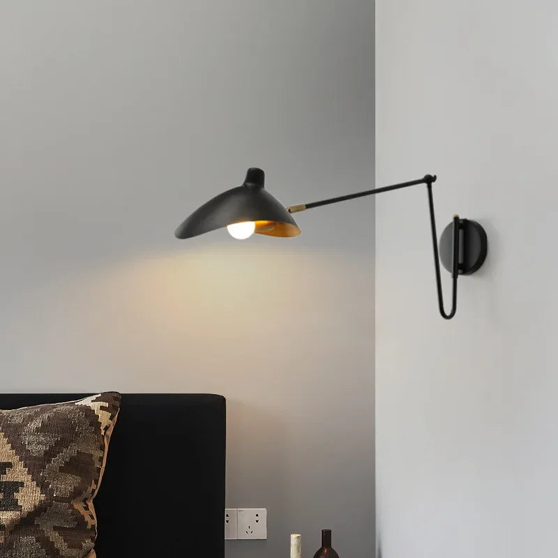 Applique "Atelier" – Design Industriel Chic en Or Brossé et Métal Noir Mes Luminaires