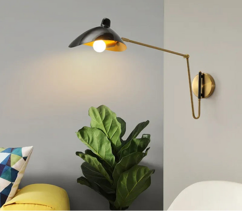 Applique "Atelier" – Design Industriel Chic en Or Brossé et Métal Noir Mes Luminaires