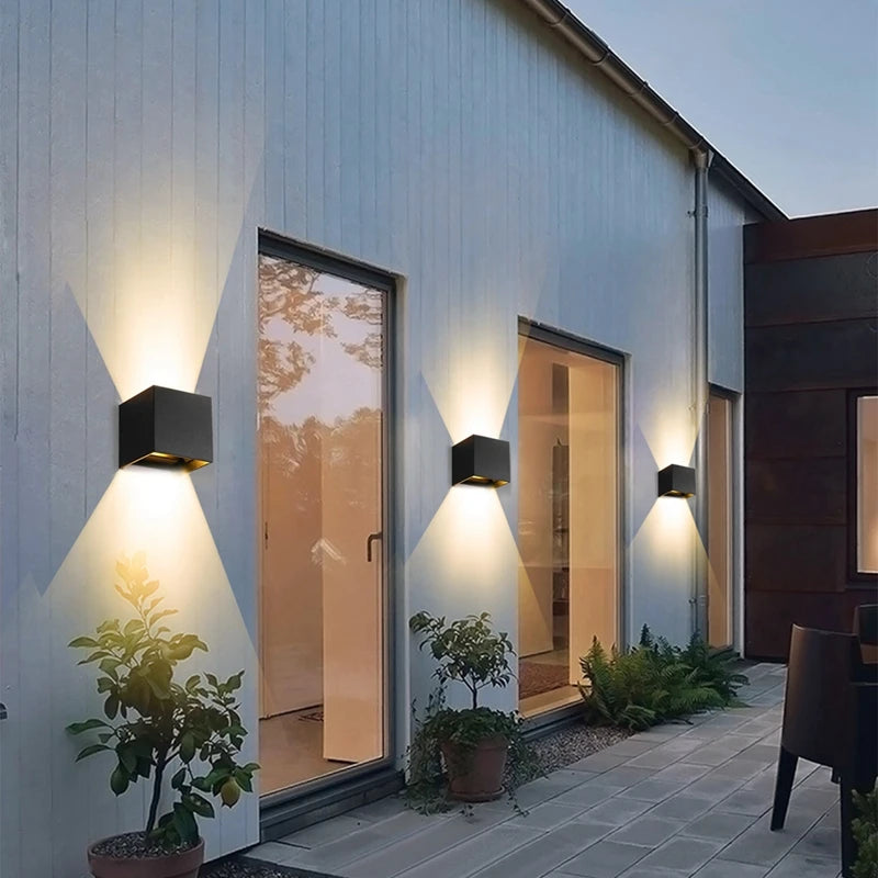 Applique LED Extérieure pour Façade et Entrée Maison – Lampe de Mur Cube Mes Luminaires