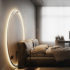 Applique LED Murale Minimaliste Cercle Noir Mes Luminaires