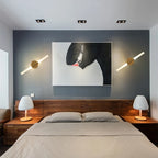 Applique Mural "Flambeau Moderne" – Finition Or et Tubes LED Mes Luminaires