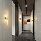 Applique Mural "Flambeau Moderne" – Finition Or et Tubes LED Mes Luminaires